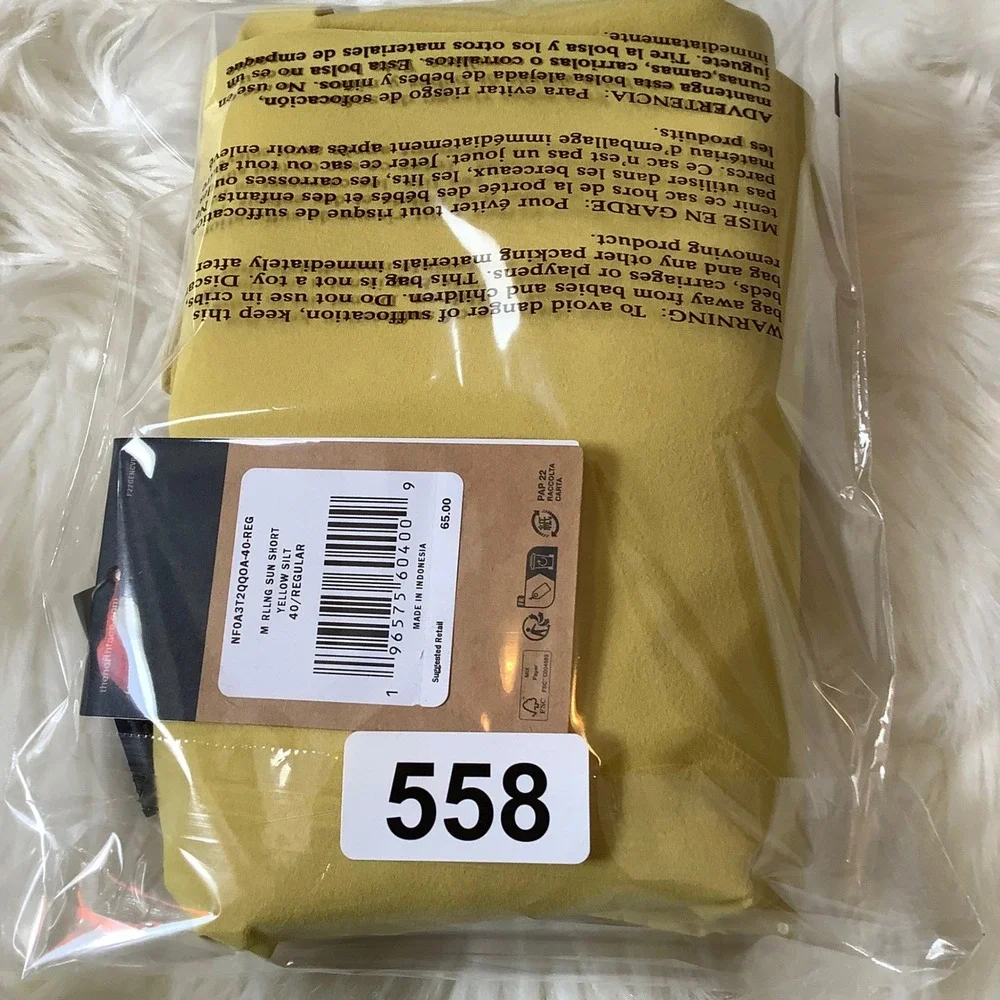 The North Face Rolling Sun Shorts Mens 40‎ Yellow Silt FlashDry NF0A3T2Q Q0A-40